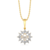 Crystal Pearls - Lab Diamond Pendant