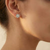 Crystal Pearls Lab Grown Diamond Earrings | Lukson