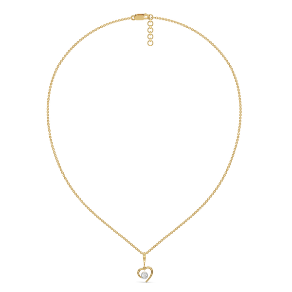 In Your Heart Lab Grown Diamond Necklace in India- Lukson