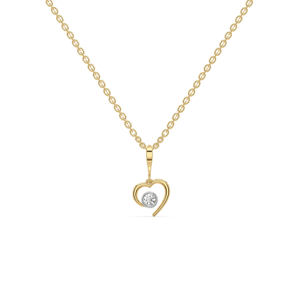 Lukson In Your Heart Lab Grown Diamond Necklace
