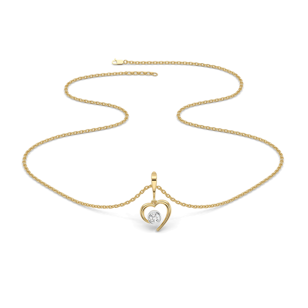 In Your Heart Lab Grown Diamond Necklace Online - Lukson