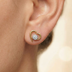 In Your Heart - Lab Diamond Stud Earrings