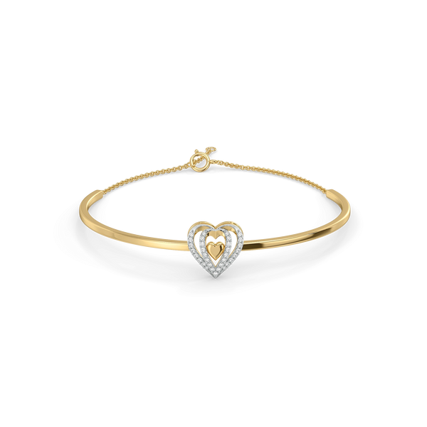 Wrapped in Love - Lab Diamond Drop Bangle
