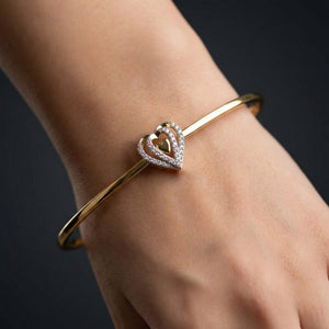 Wrapped in Love - Lab Diamond Drop Bangle