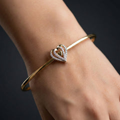 Wrapped in Love - Lab Diamond Drop Bangle