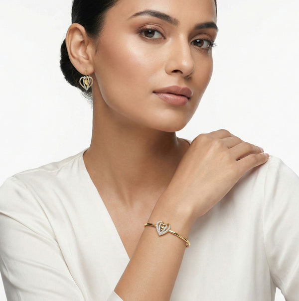 Wrapped in Love - Lab Diamond Drop Bangle