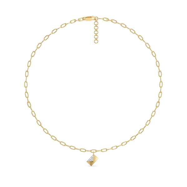 Secret Note - 18kt Gold Vermeil Lab Grown Diamond Necklace - Lukson