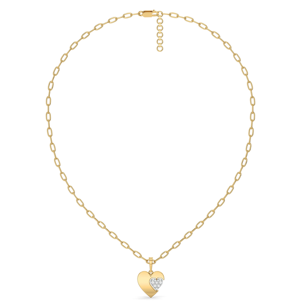 Flip of Love 18kt Gold Vermeil - Lab Grown Diamond Necklace