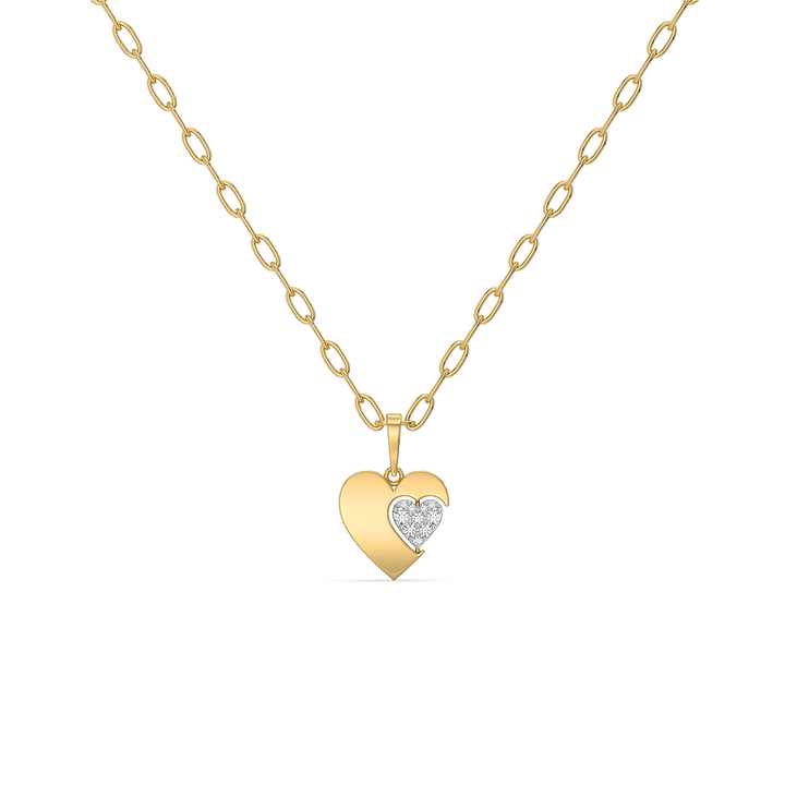 Flip of Love - Lab Diamond Necklace