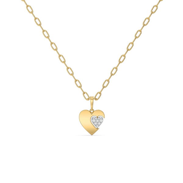 Flip of Love - Lab Grown Diamond Necklace