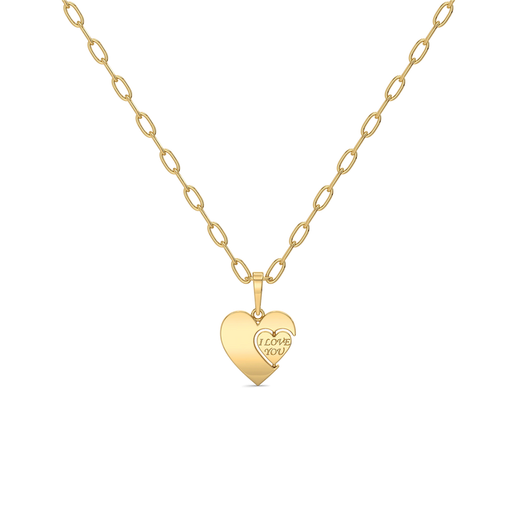 Flip of Love - Lab Diamond Necklace