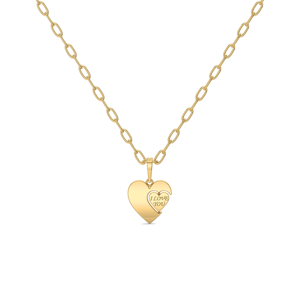 Lukson Flip of Love - Lab Grown Diamond Necklace