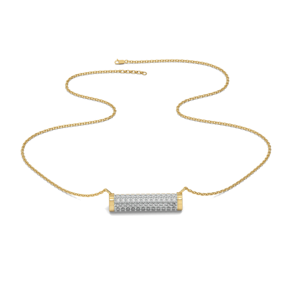 Love Bar - 18kt Gold Vermeil Lab Grown Diamond Necklace - Lukson