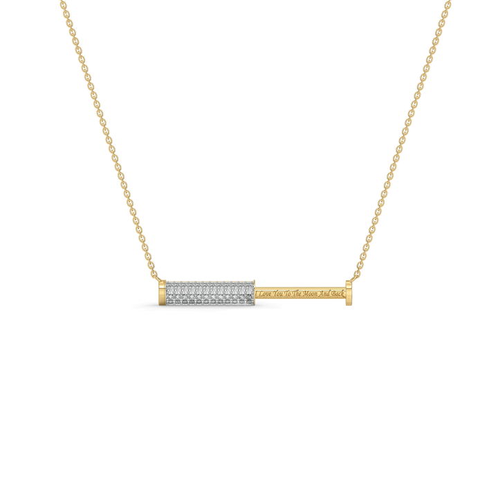 Love Bar - Lab Diamond Necklace