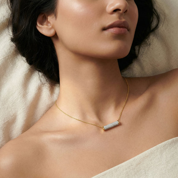 Love Bar - Lab Grown Diamond Necklace for Women - Lukson