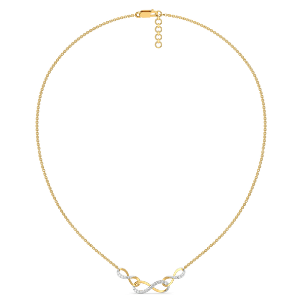 Eternal Infinity 18k Gold Lab Grown Diamond Necklace - Lukson 