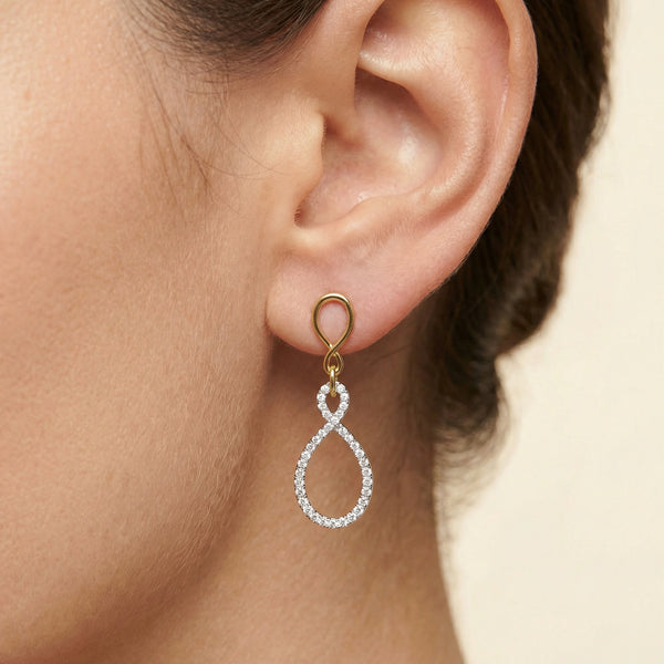 Endless You - Lab Diamond Drop Earrings