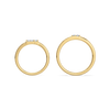 Parallel Promise 18k Gold Lab Grown Diamond Rings - Lukson 