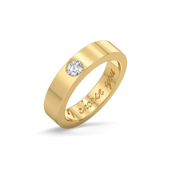 Lukson Always 18kt Gold Lab Grown Diamond Couple Band Rings in india