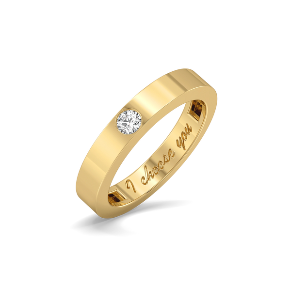 Lukson 18kt Gold Lab Grown Diamond Couple Band Rings in india