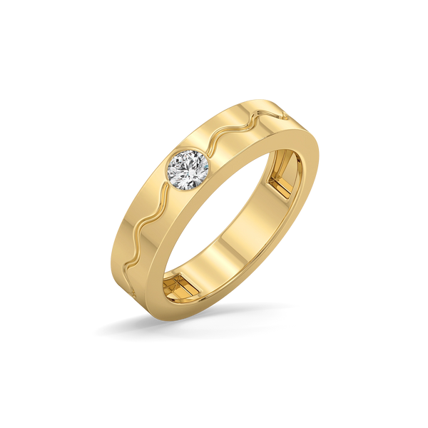 Rhythm of Love 18k Gold Vermeil Lab Grown Diamond Couple Rings Online - Lukson