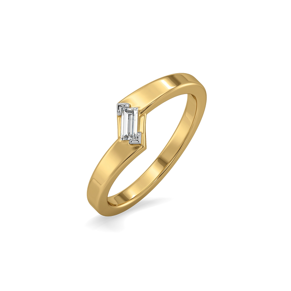 Lukson Angle Lab Grown Diamond Couple Band Rings for Women