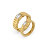 Lukson Groove Promise Lab Grown Diamond Couple Band Rings Online