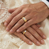 Lukson Groove Promise Lab Diamond Couple Band Rings in India