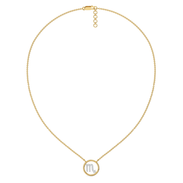 Lukson Best Scorpio Flame Lab GrownDiamond Necklace