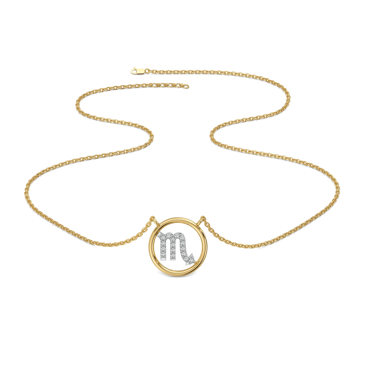 Scorpio Flame - Lab Diamond Necklace