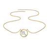 Lukson Scorpio Flame Lab GrownDiamond Necklace for Women