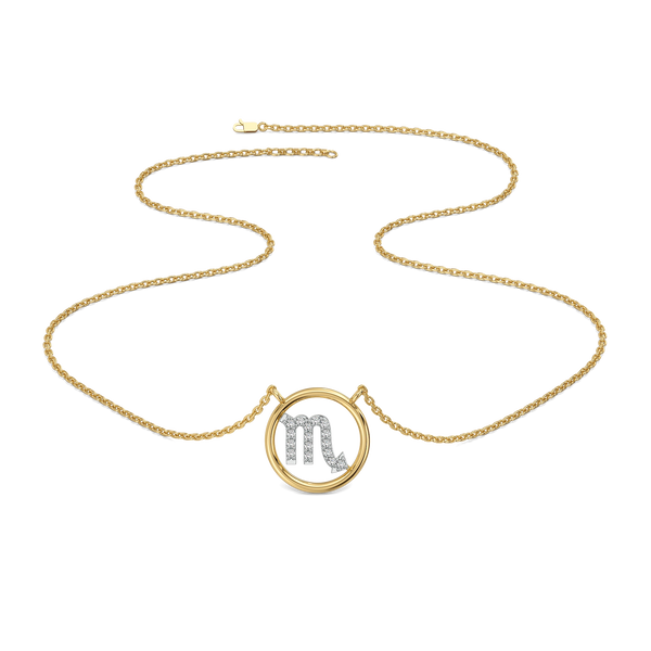 Lukson Scorpio Flame Lab Grown  Diamond Necklace for Women