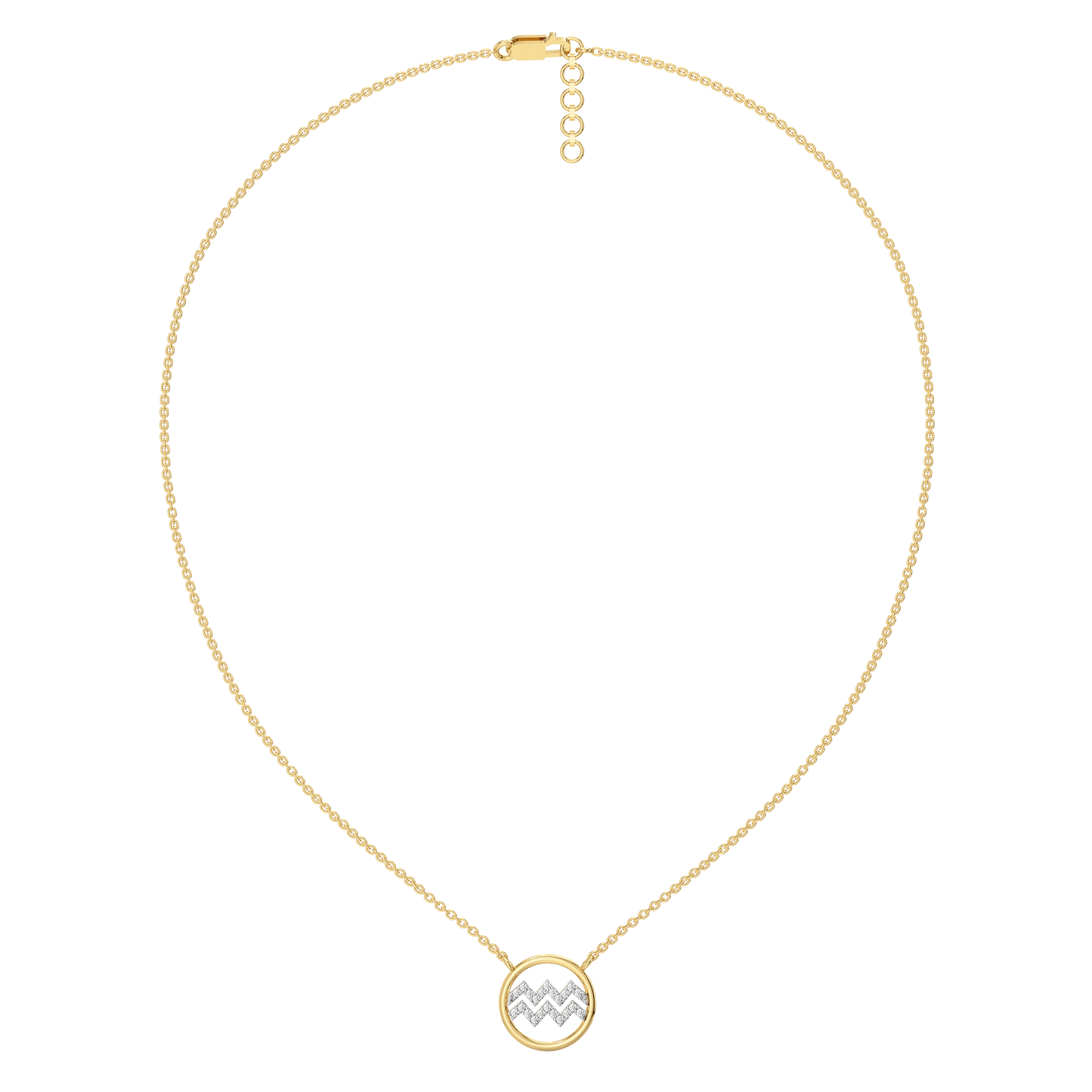 Aquarius Flow - Lab Diamond Necklace