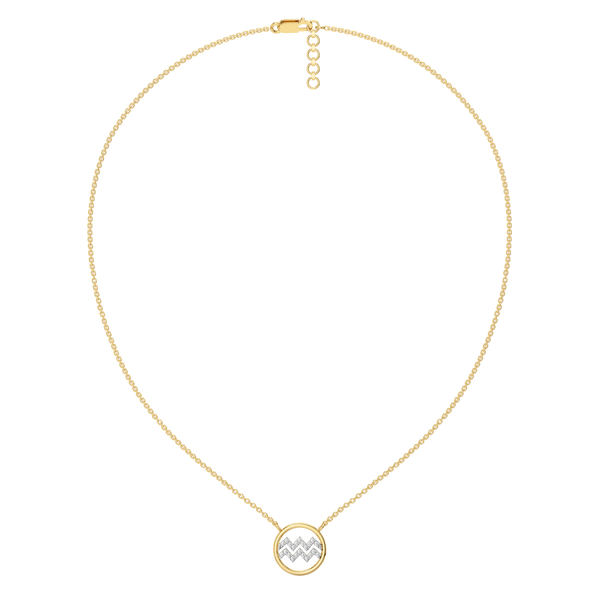 Aquarius Flow - Lab Diamond Necklace