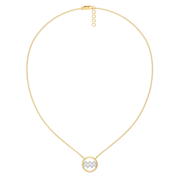 Aquarius Flow - Lab Grown Diamond Necklace - Lukson 