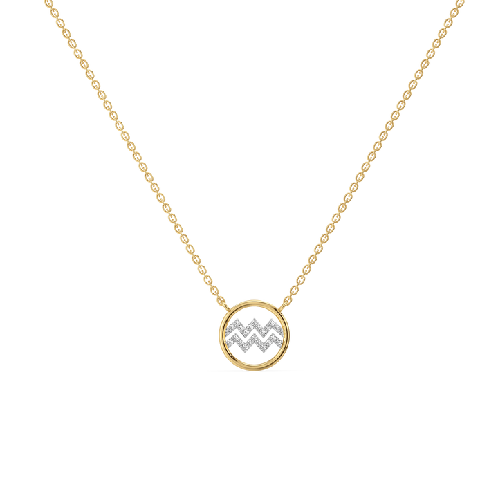 Aquarius Flow - Lab Diamond Necklace