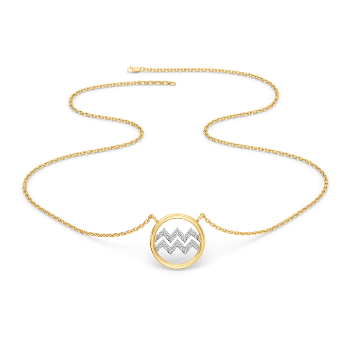 Aquarius Flow - Lab Diamond Necklace