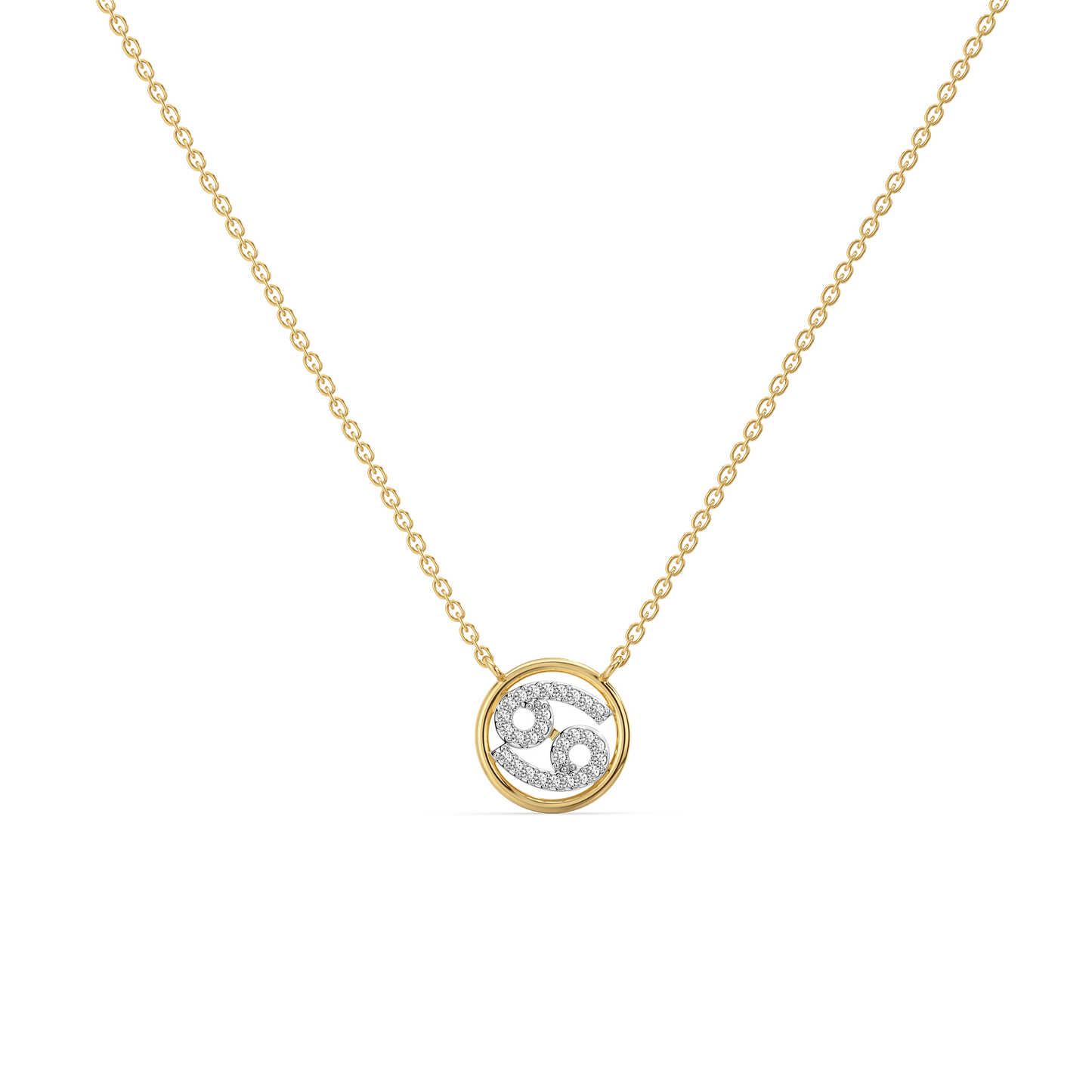 Cancer Moon - Lab Diamond Necklace