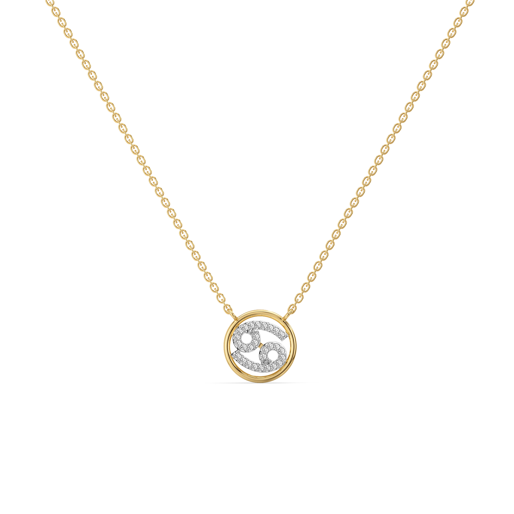 Cancer Moon - Lab Diamond Necklace