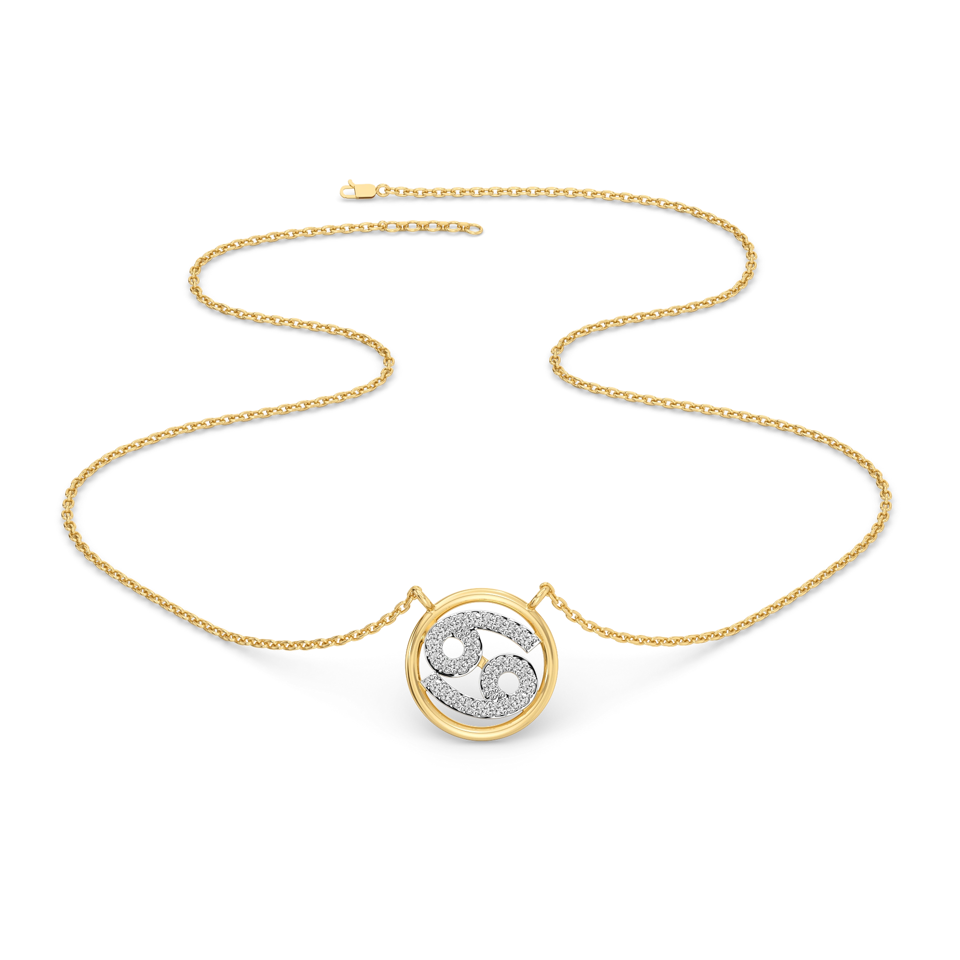 Cancer Moon - Lab Diamond Necklace