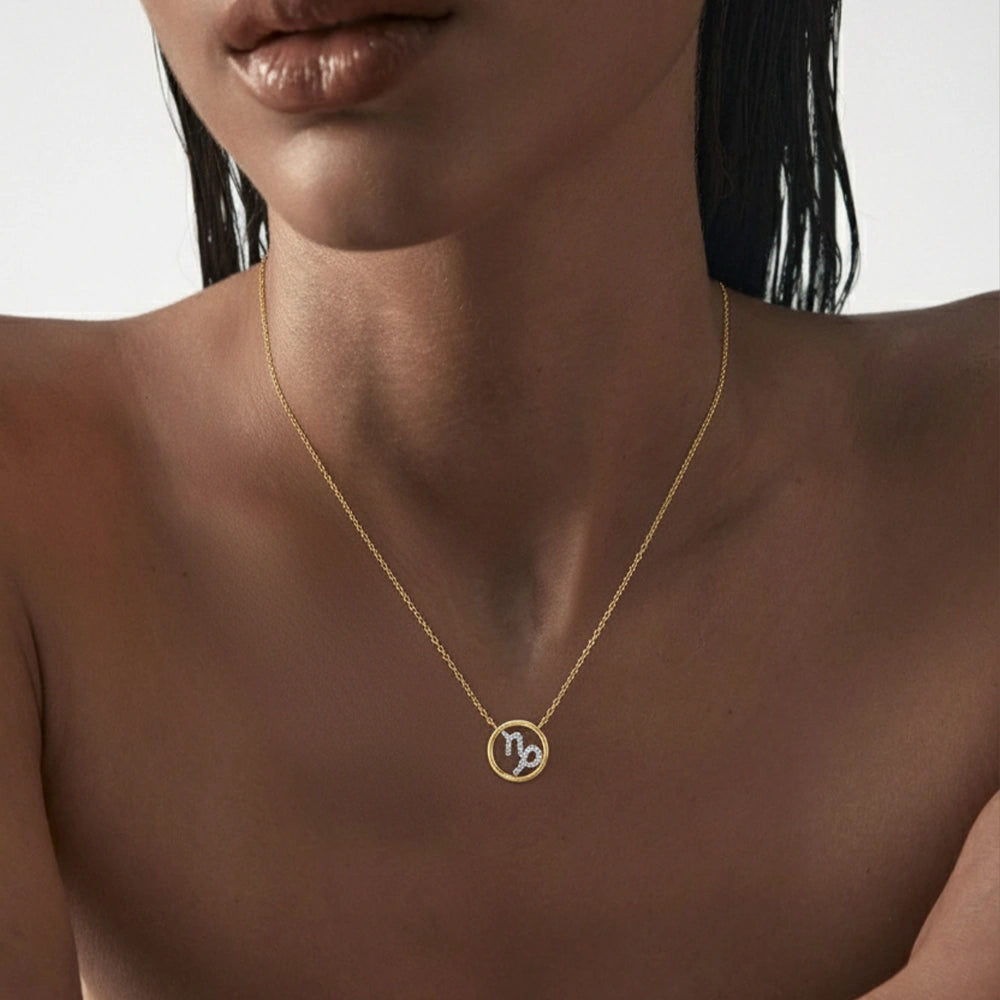 Capricorn Crown - Lab Diamond Necklace