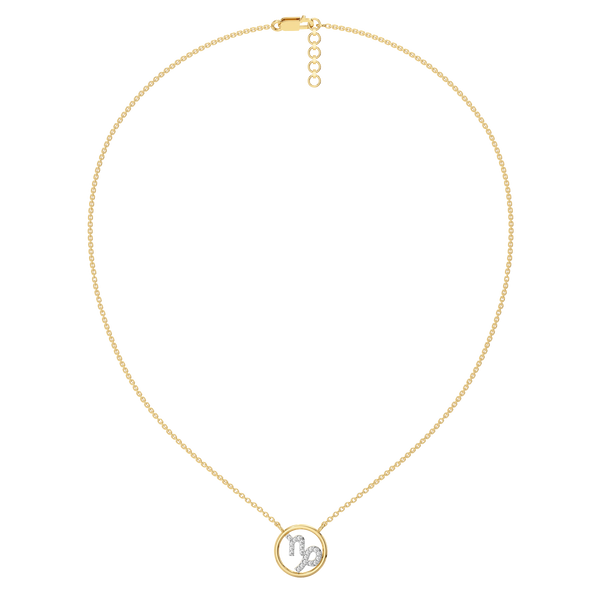 Capricorn Crown 18kt Gold Vermeil - Lab Grown Diamond Necklace - Lukson 
