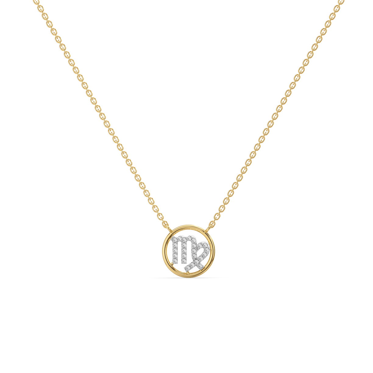 Virgo Aura - Lab Diamond Necklace