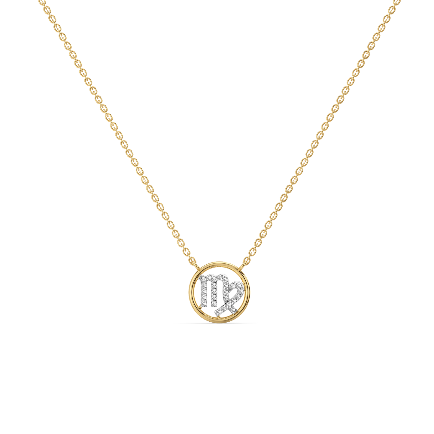 Virgo Aura - Lab Diamond Necklace