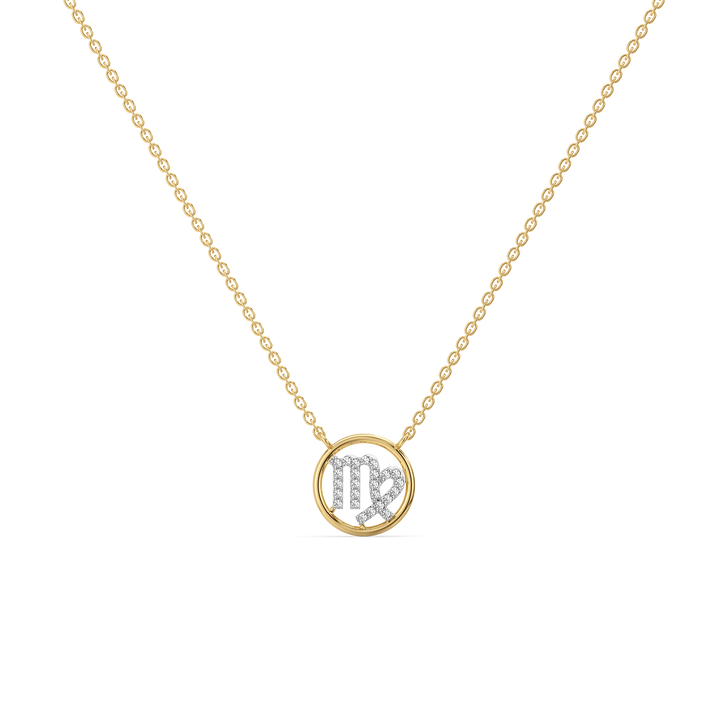 Virgo Aura - Lab Diamond Necklace
