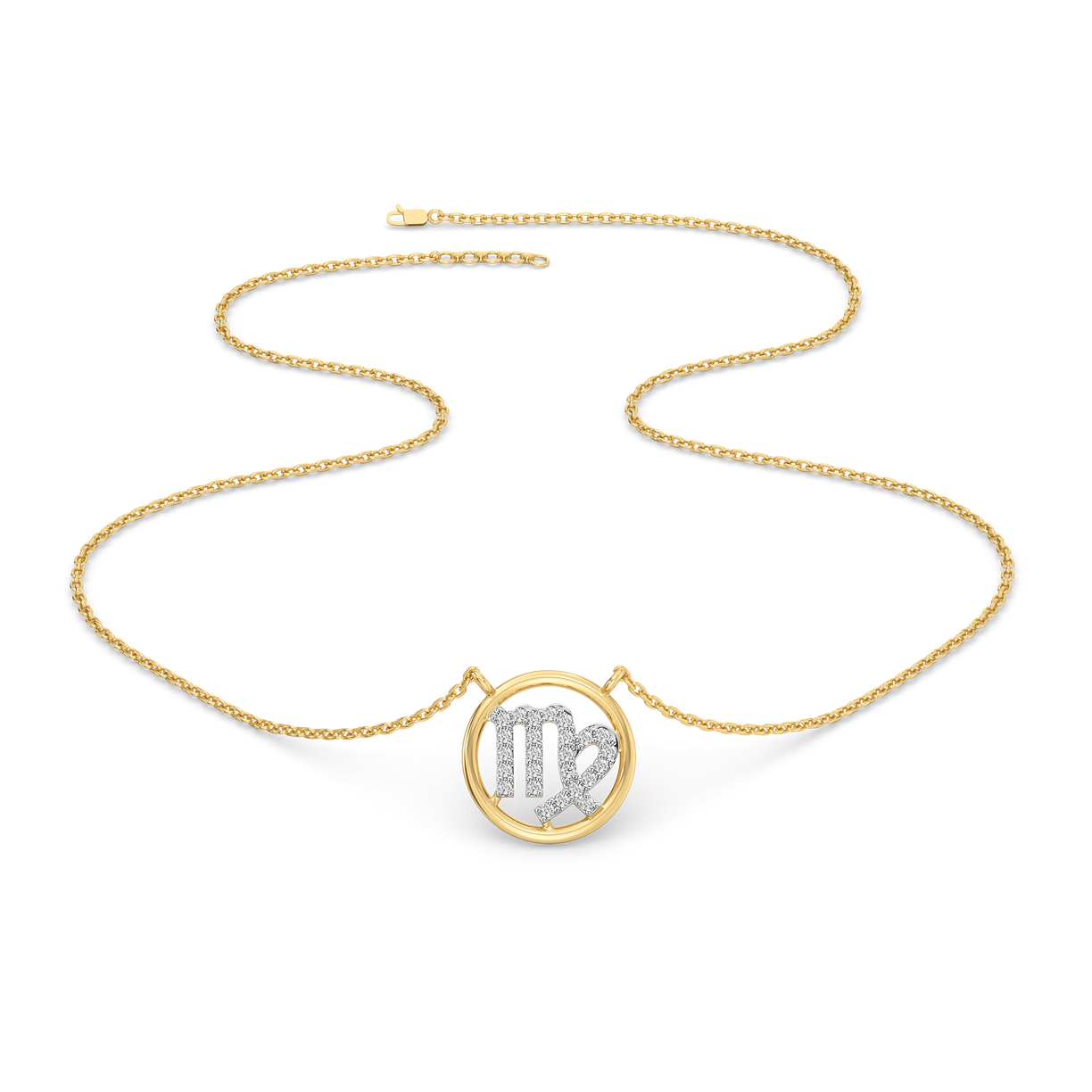 Virgo Aura - Lab Diamond Necklace