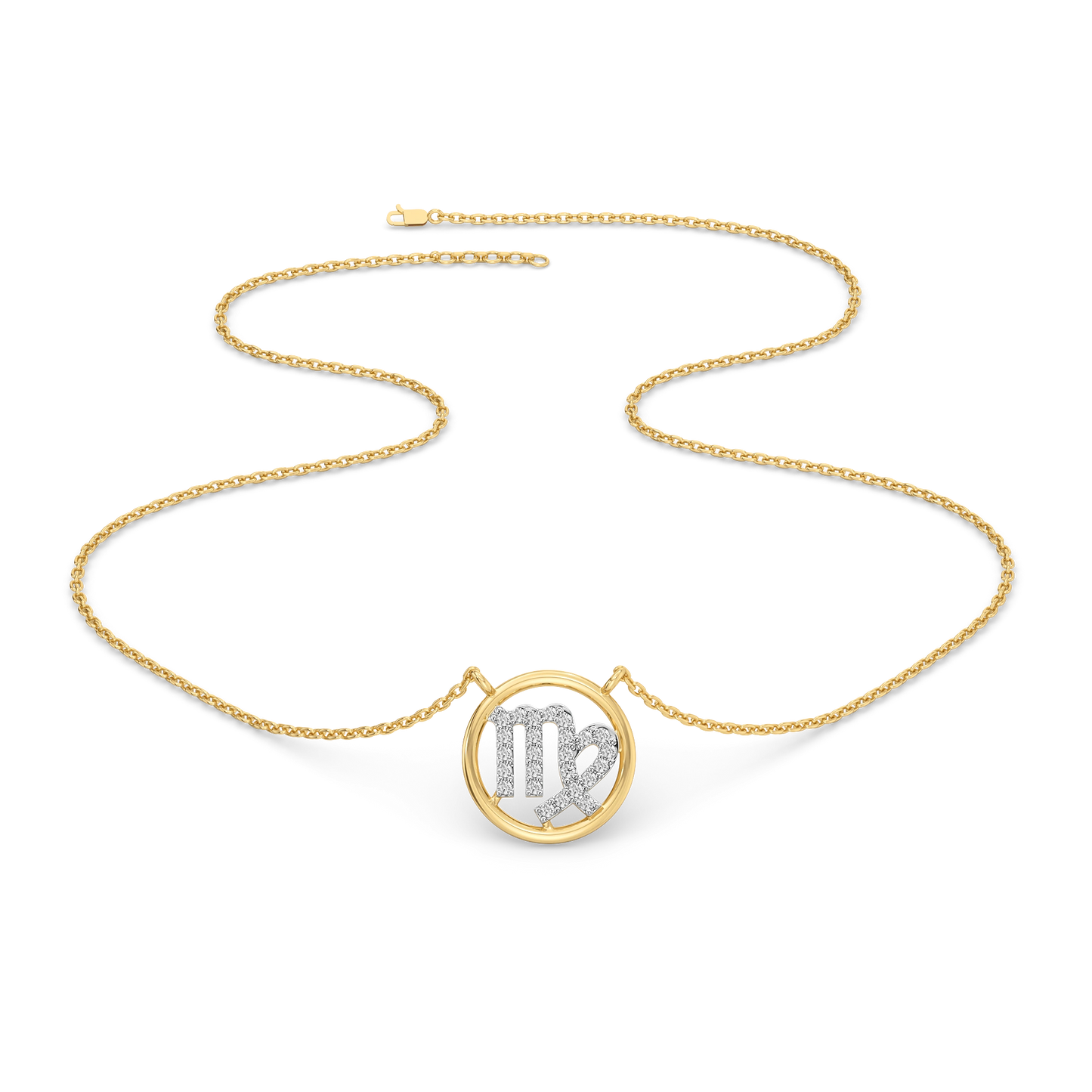 Virgo Aura - Lab Diamond Necklace