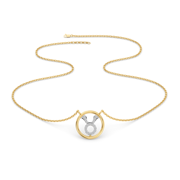 Lukson Taurus Glow Lab Grown Diamond Necklace Online