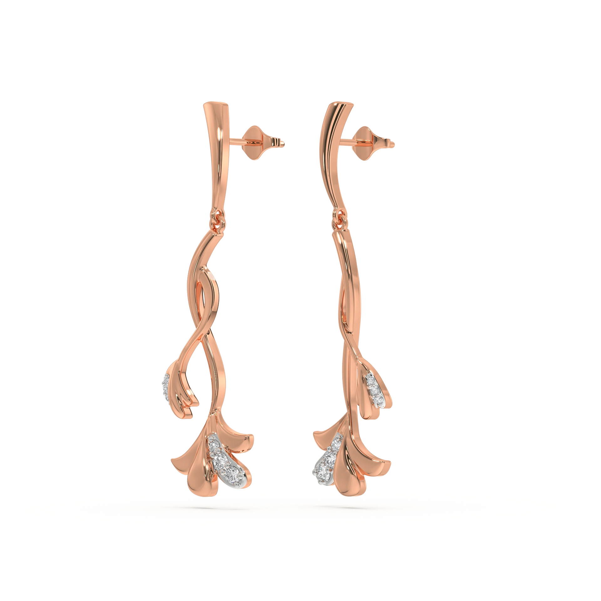 Lilac Whisper - Lab Diamond Drop Earrings