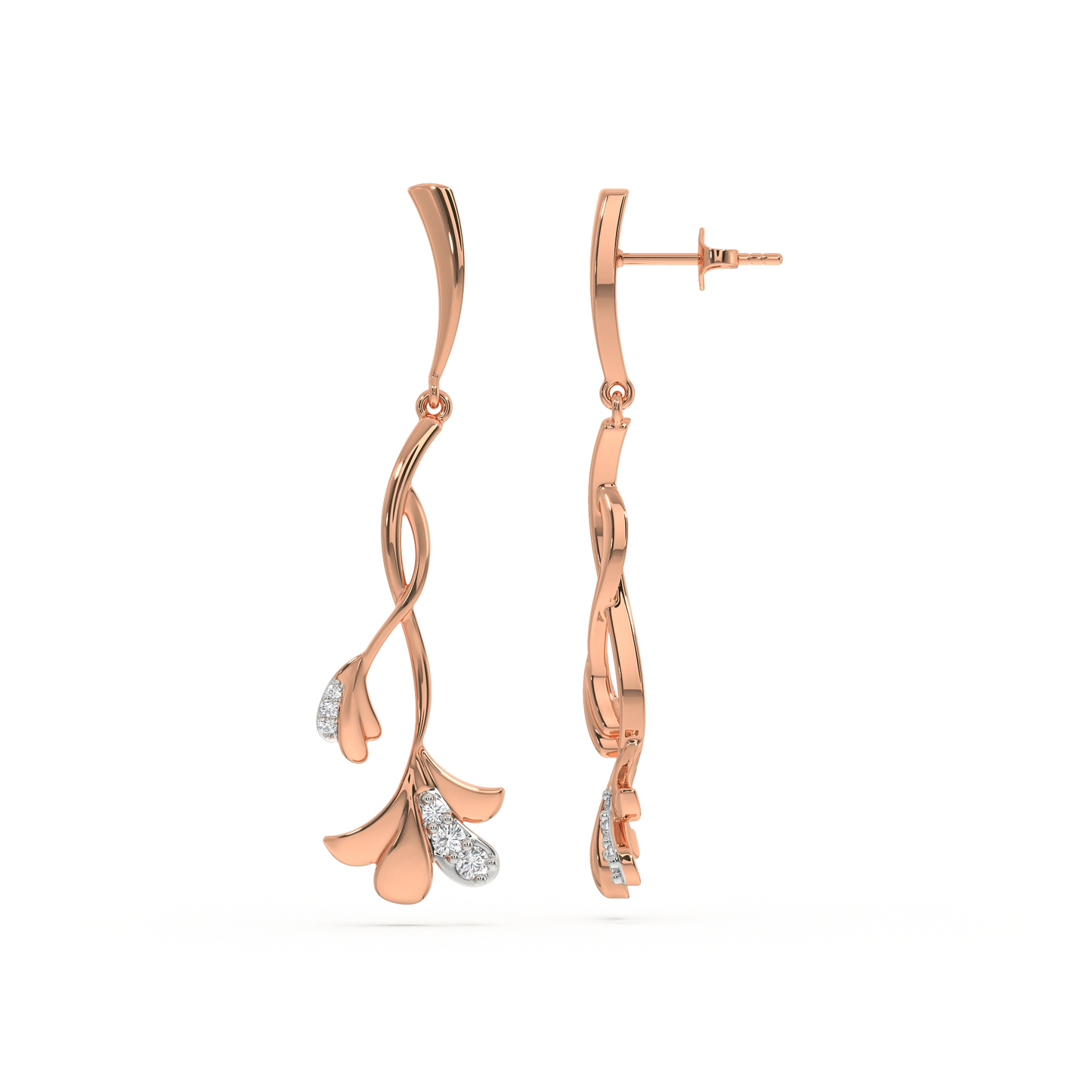 Lilac Whisper - Lab Diamond Drop Earrings